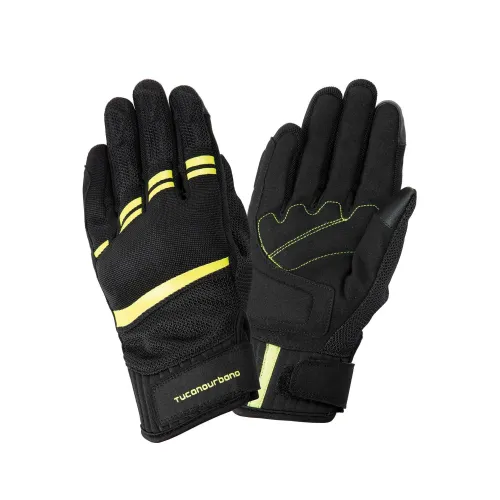 Kesztyű Lady Penna L fekete-fluo sárga