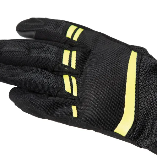 Kesztyű Lady Penna S fekete-fluo sárga